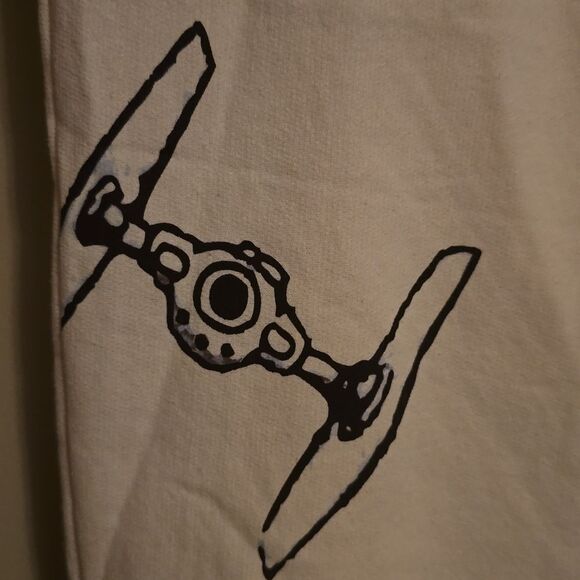 New Disney 100 Star Wars Size S Cream Drawstring Cuffed‎ Sweatpants - Picture 4 of 11